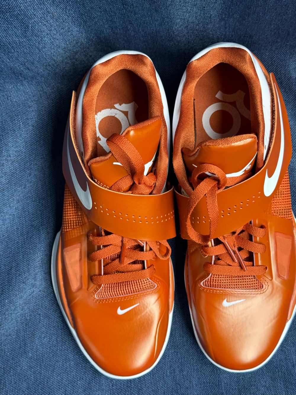 Size 10.5 - Nike Zoom KD 4 Texas Longhorns Desert Orange White 2025 - Picture 3 of 8